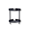 DOMISTYLE ΓΩΝΙΑΚΗ ΡΑΦΙΕΡΑ ΔΙΠΛΗ BLACK 270112 - B