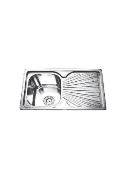 DOMISTYLE ΝΕΡΟΧΥΤHΣ INOX LT 2587-1 80x50x22