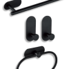 DOMISTYLE SET ΑΝΟΞΕΙΔΩΤΑ ΑΞΕΣΟΥΑΡ BLACK MATE 127001BL