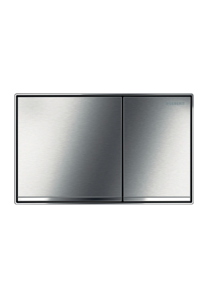 GEBERIT SIGMA 60 Πλακέτα Καζανακίου Brushed Χρωμέ 115640GH1