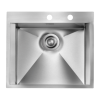 SANITEC ΝΕΡΟΧΥΤΗΣ INOX ΣΑΤΙΝΕ 15222 FΟCUS ΜΙΧ (57Χ50) 1V